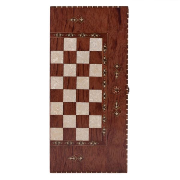 Helena Wood Art, Handgefertigtes Hochwertiges Backgammon Spiel aus Holz, Tavla, 100% Holz, Deluxe Edition, TricTrac, 50 x 23 cm – Bild 7