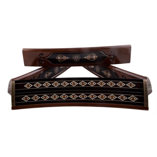Helena Wood Art, Handgefertigtes Oval Rummy Set aus Holz inklusive Tasche, Okey Takimi, 100% Holz, Luxus Edition