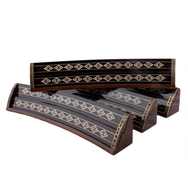 Helena Wood Art, Handgefertigtes Oval Rummy Set aus Holz inklusive Tasche, Okey Takimi, 100% Holz, Luxus Edition – Bild 2